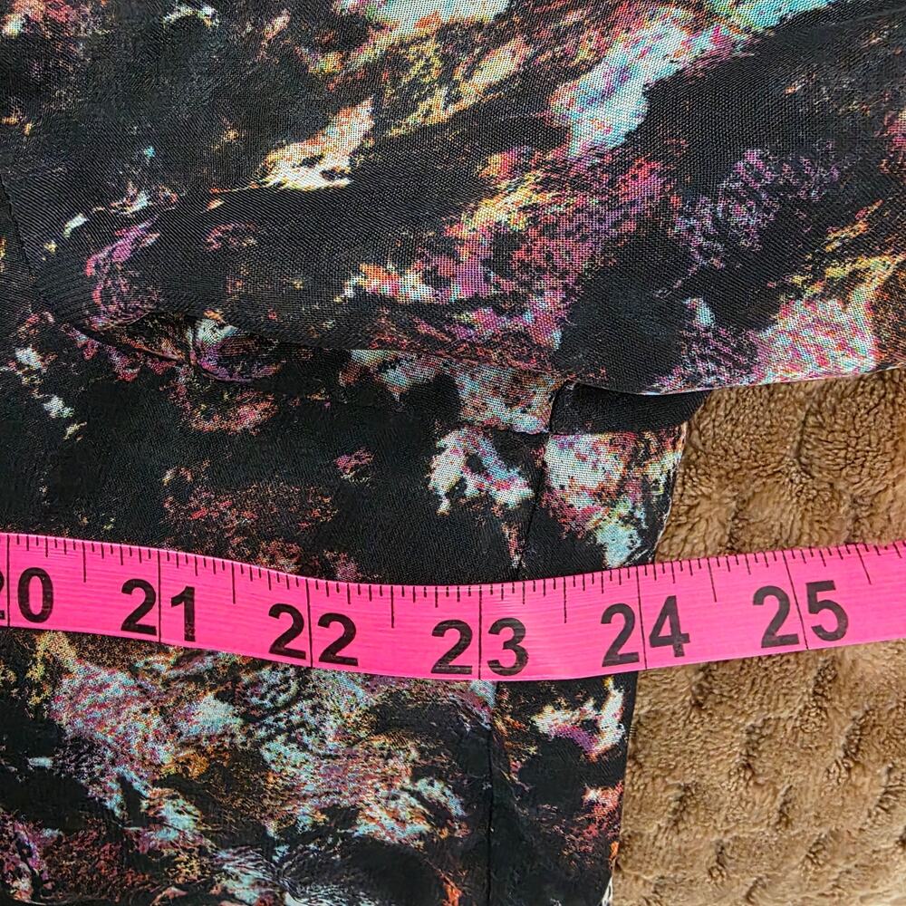 Contemporary style signature Floral print chiffon blouse XL - Picture 6 of 6